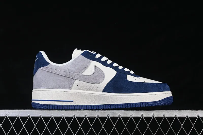 All categories Nk Air Force 1 Air Force series Nk Air Force 1 Low Air Force low-top Nike Air Force 1'07 Low white, gray and blue stitching Air Force 1 low-top casual sneakers HM3703-161